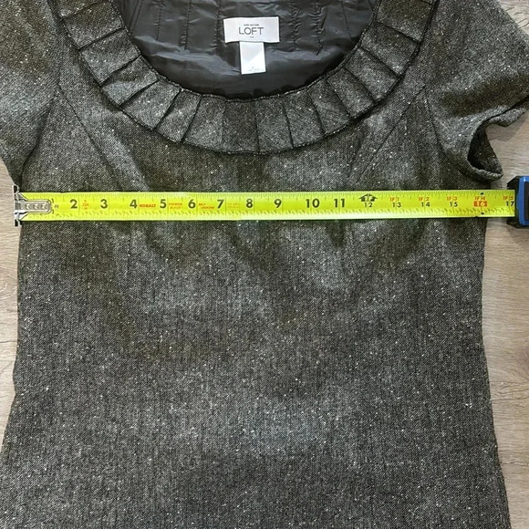 Ann Taylor loft Tweed dress EUC Sz 4 - Picture 7 of 8